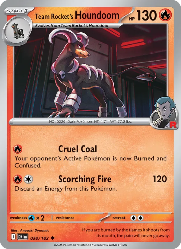 Team Rocket's Houndoom Destined Rivals 038/182