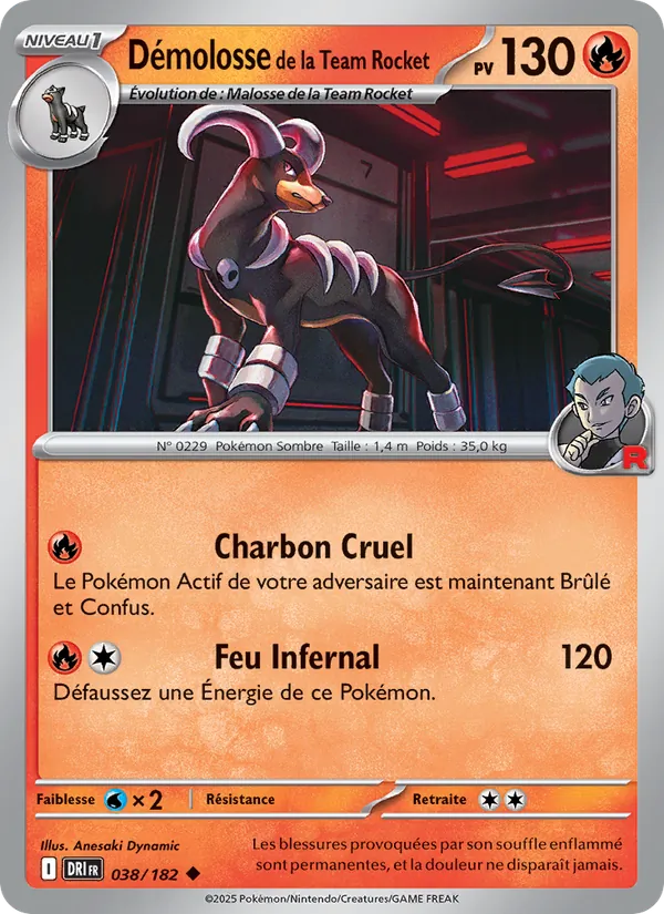 Démolosse de la Team Rocket Rivalités Destinées 038/182