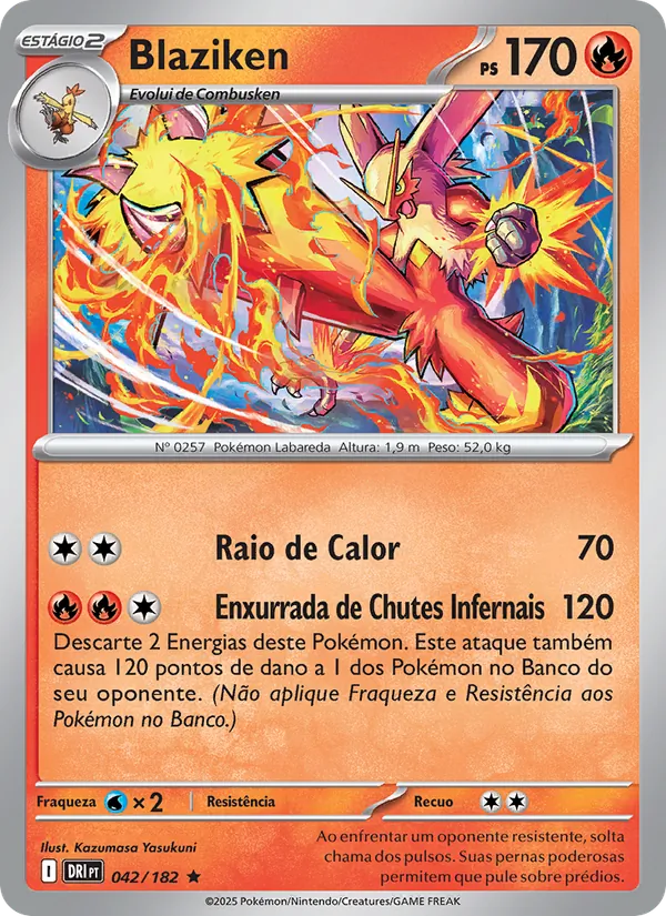 Blaziken Rivais Predestinados 042/182