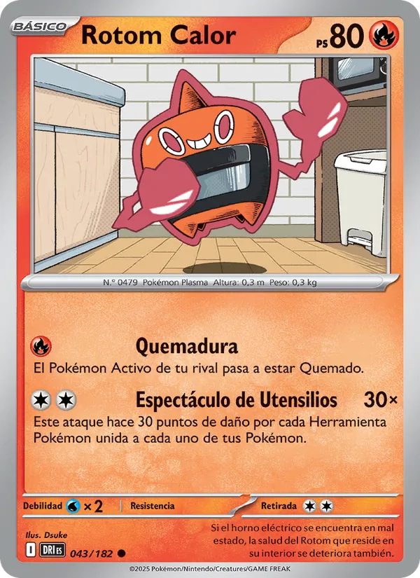 Rotom Calor Rivales Predestinados 043/182