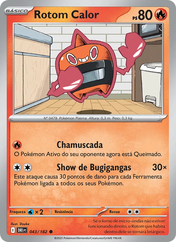 Rotom Calor Rivais Predestinados 043/182