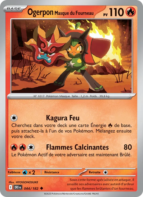 Ogerpon Masque du Fourneau Rivalités Destinées 044/182