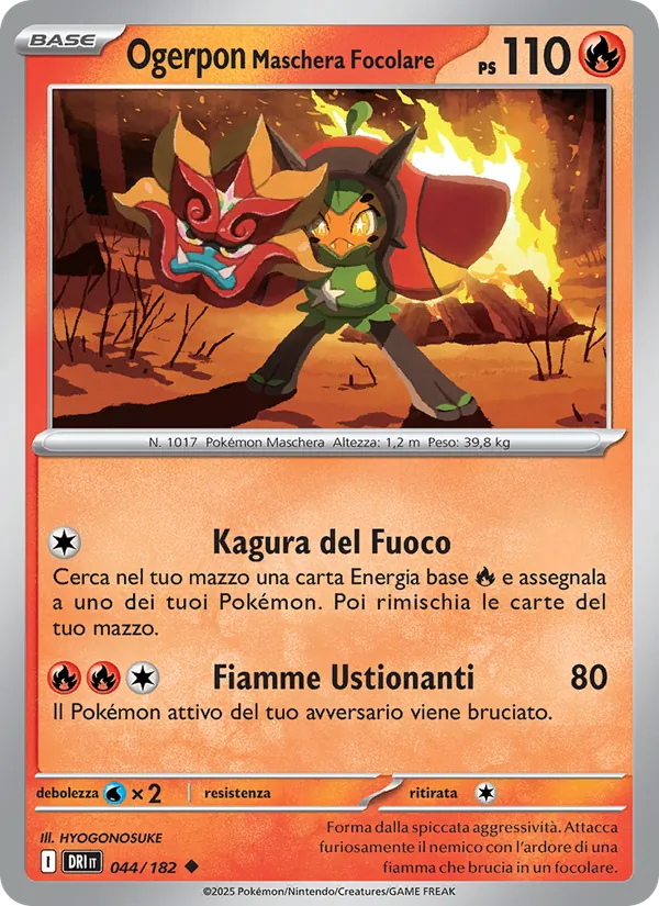 Ogerpon Maschera Focolare Rivali Predestinati 044/182