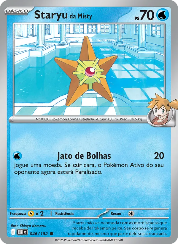 Staryu da Misty Rivais Predestinados 046/182