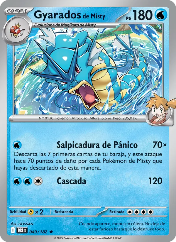 Gyarados de Misty Rivales Predestinados 049/182