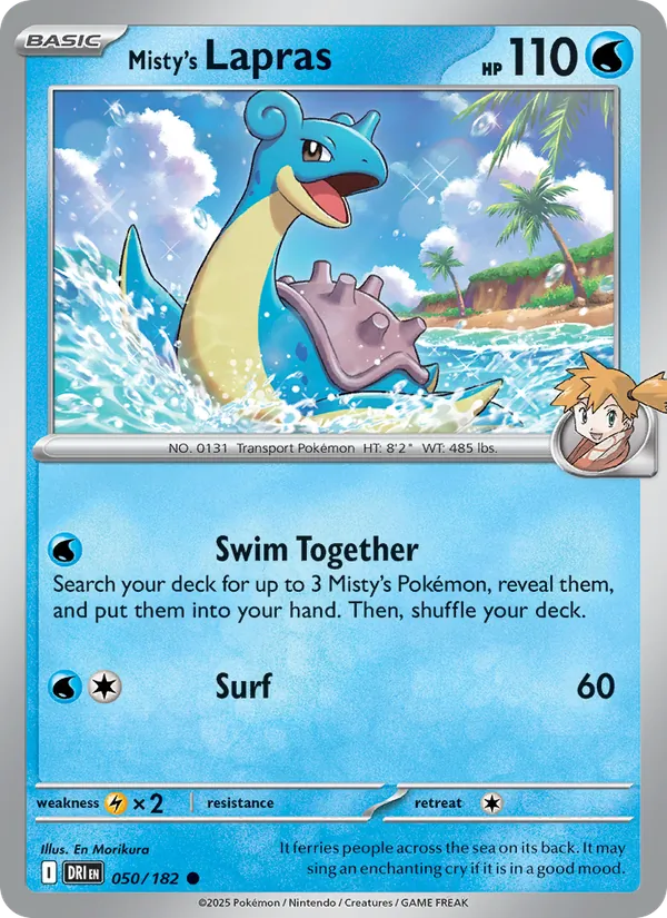 Misty's Lapras Destined Rivals 050/182
