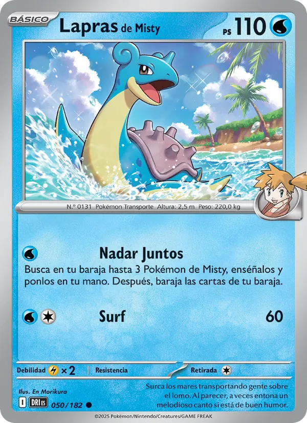 Lapras de Misty Rivales Predestinados 050/182
