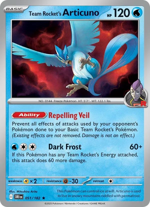 Team Rocket's Articuno Destined Rivals 051/182