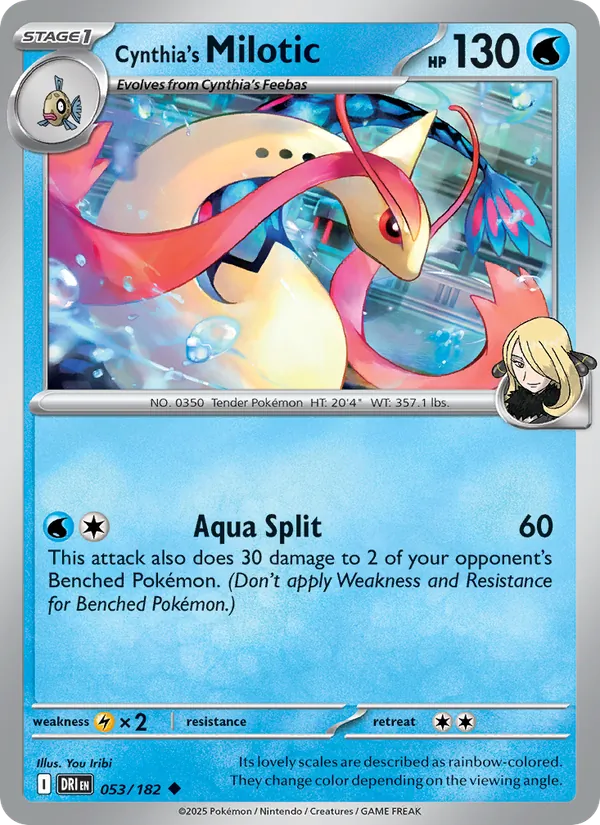 Cynthia's Milotic Destined Rivals 053/182
