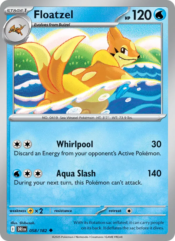 Floatzel Destined Rivals 058/182
