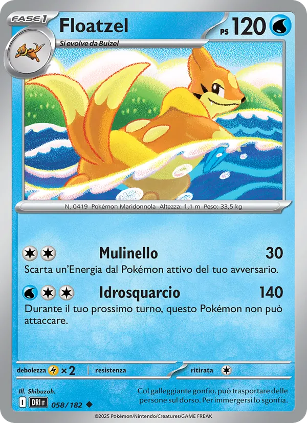 Floatzel Rivali Predestinati 058/182
