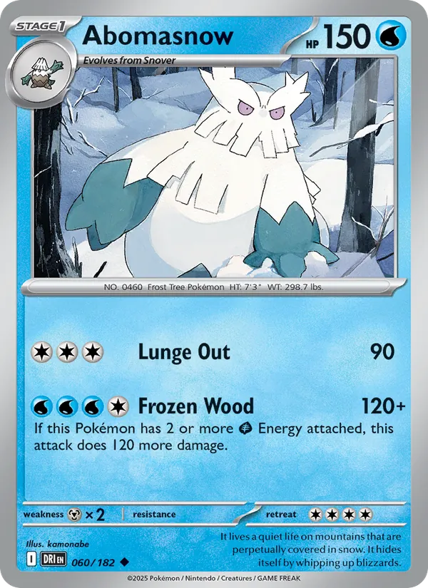 Abomasnow Destined Rivals 060/182