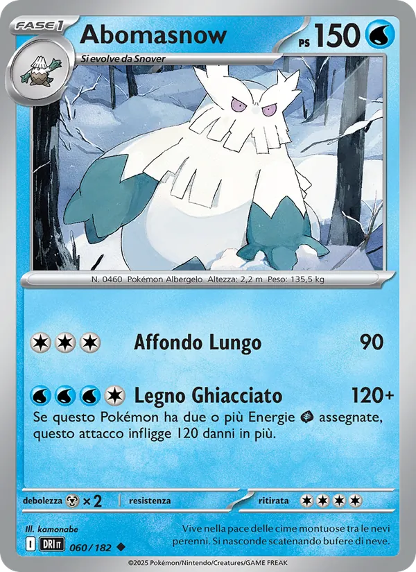 Abomasnow Rivali Predestinati 060/182