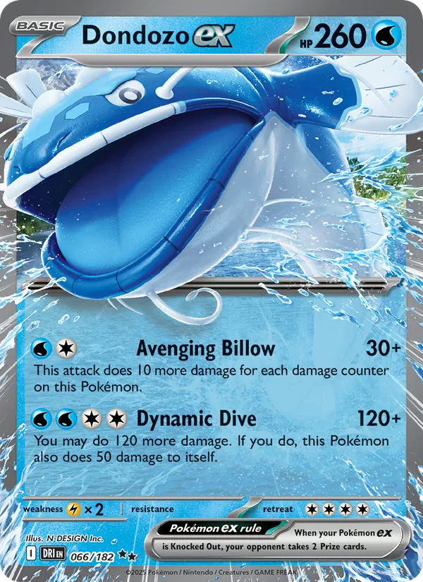 Dondozo ex Destined Rivals 066/182