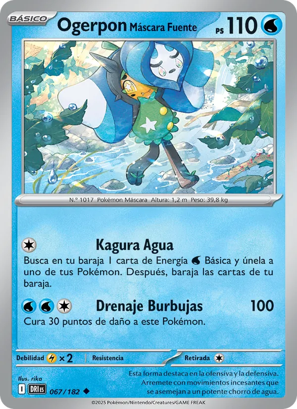 Ogerpon Máscara Fuente Rivales Predestinados 067/182