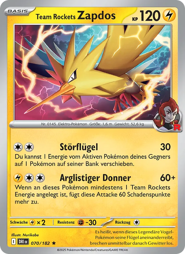 Team Rockets Zapdos Ewige Rivalen 070/182