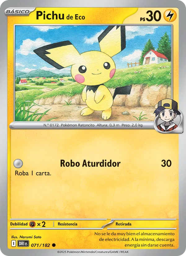 Pichu de Eco Rivales Predestinados 071/182