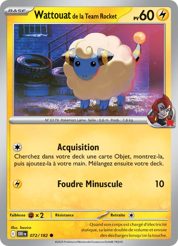 Wattouat de la Team Rocket Rivalités Destinées 072/182