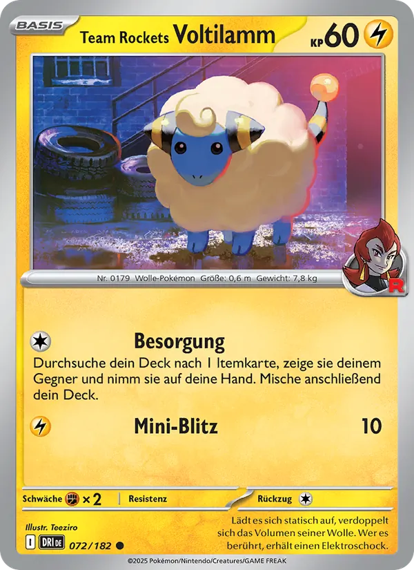 Team Rockets Voltilamm Ewige Rivalen 072/182