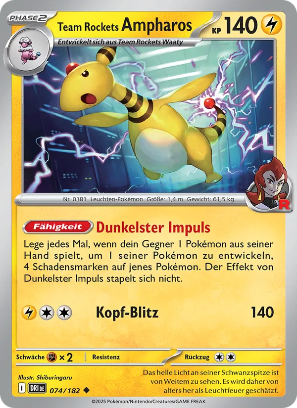 Team Rockets Ampharos Ewige Rivalen 074/182
