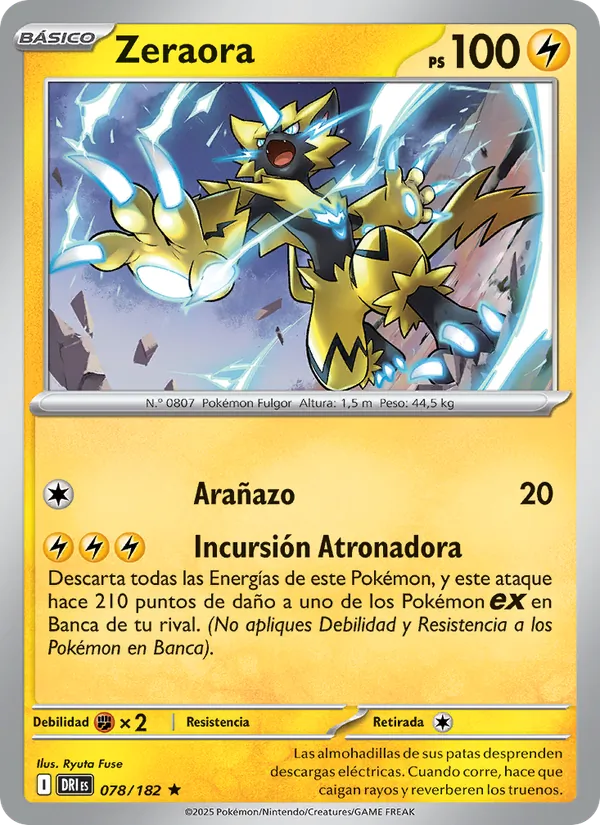 Zeraora Rivales Predestinados 078/182