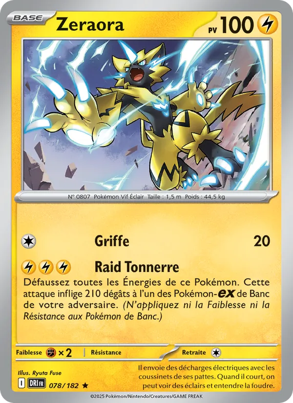 Zeraora Rivalités Destinées 078/182