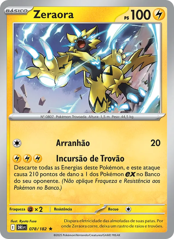 Zeraora Rivais Predestinados 078/182