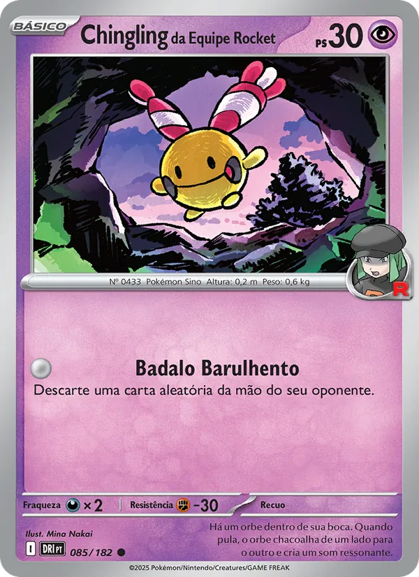 Chingling da Equipe Rocket Rivais Predestinados 085/182