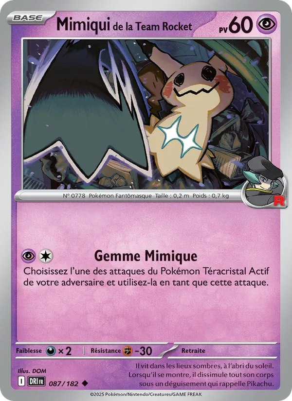 Mimiqui de la Team Rocket Rivalités Destinées 087/182