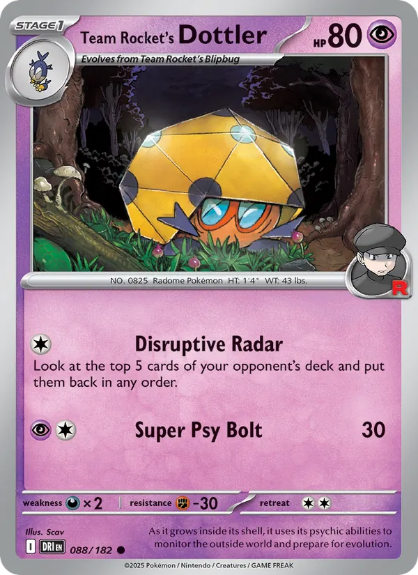 Team Rocket's Dottler Destined Rivals 088/182