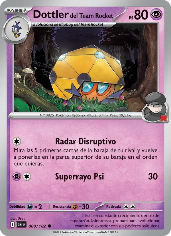 Dottler del Team Rocket Rivales Predestinados 088/182