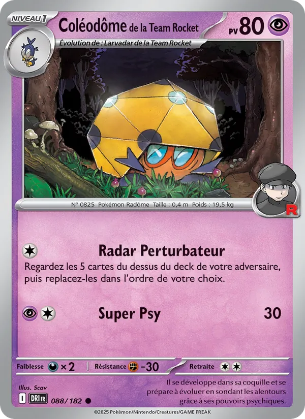Coléodôme de la Team Rocket Rivalités Destinées 088/182