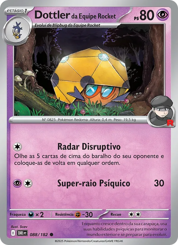 Dottler da Equipe Rocket Rivais Predestinados 088/182