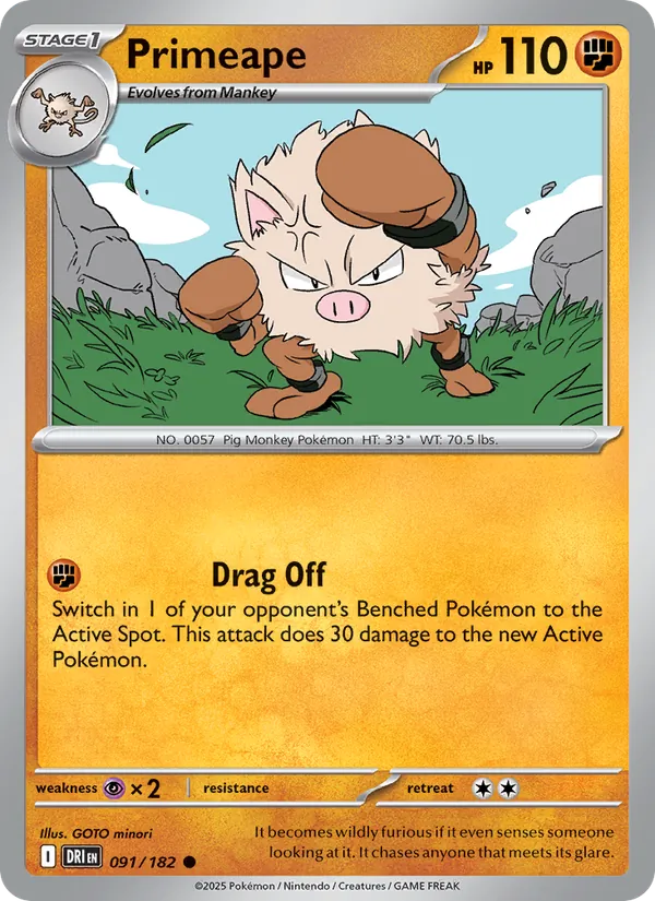 Primeape Destined Rivals 091/182