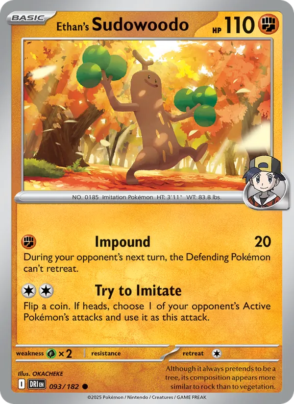 Ethan's Sudowoodo Destined Rivals 093/182