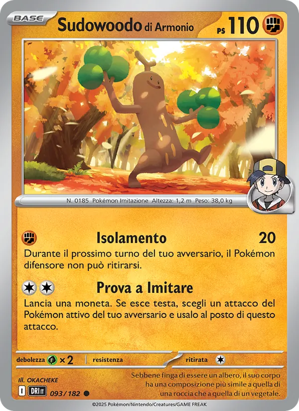 Sudowoodo di Armonio Rivali Predestinati 093/182