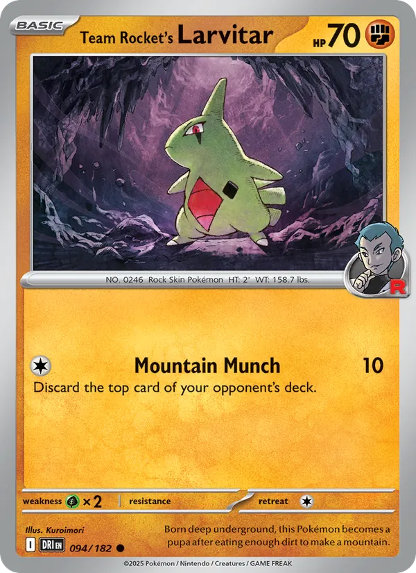 Team Rocket's Larvitar Destined Rivals 094/182