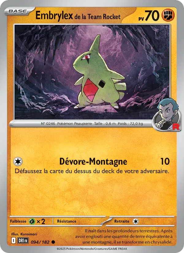 Embrylex de la Team Rocket Rivalités Destinées 094/182
