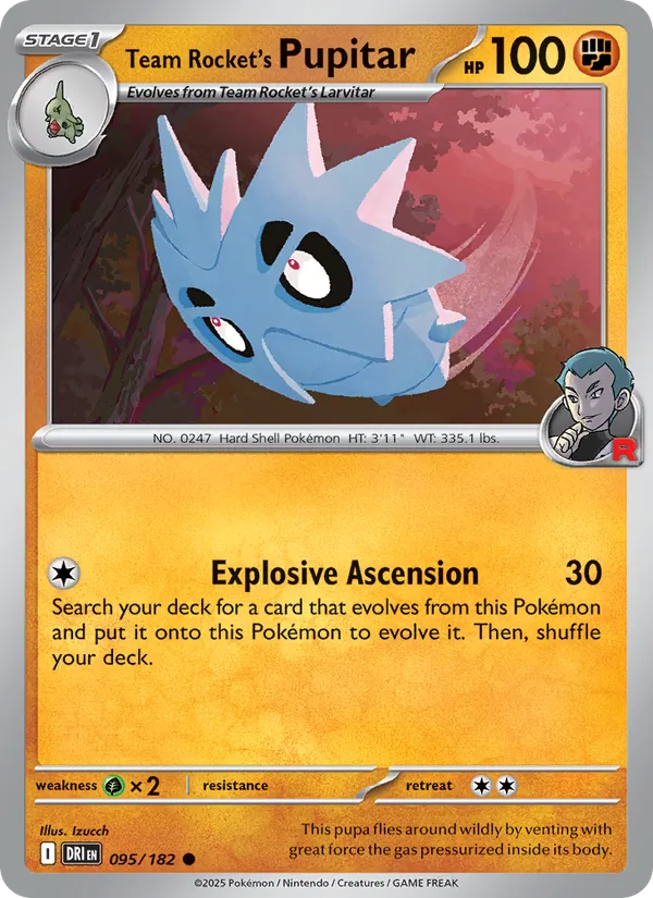 Team Rocket's Pupitar Destined Rivals 095/182