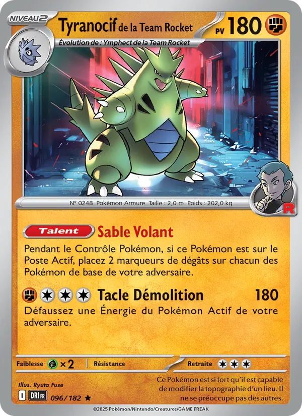 Tyranocif de la Team Rocket Rivalités Destinées 096/182