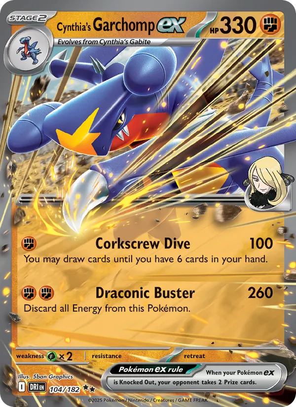 Cynthia's Garchomp ex Destined Rivals 104/182