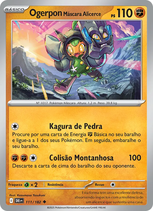 Ogerpon Máscara Alicerce Rivais Predestinados 111/182