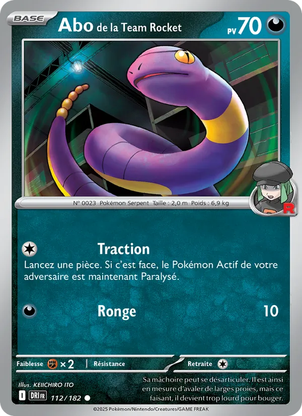 Abo de la Team Rocket Rivalités Destinées 112/182