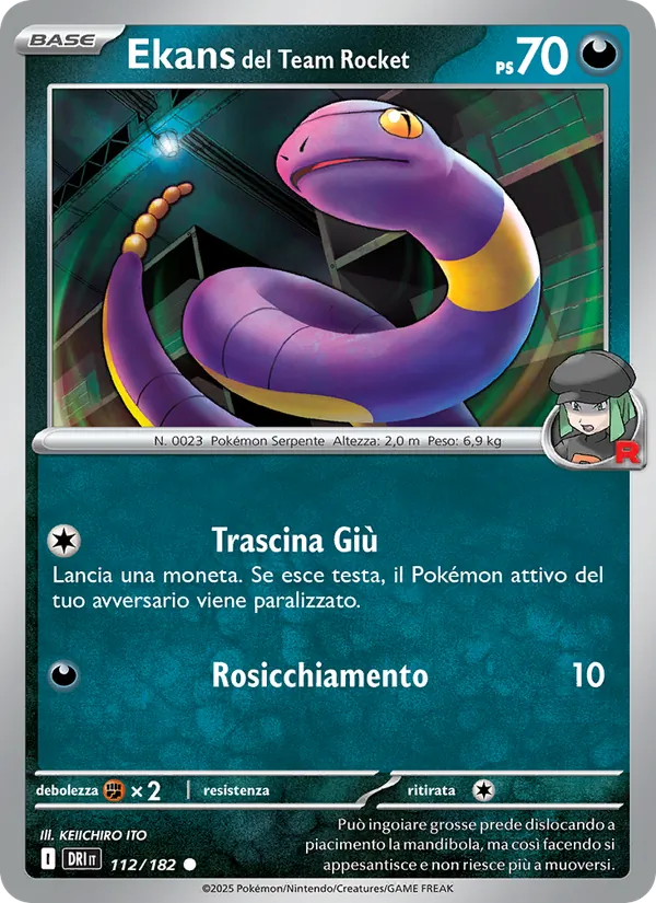 Ekans del Team Rocket Rivali Predestinati 112/182