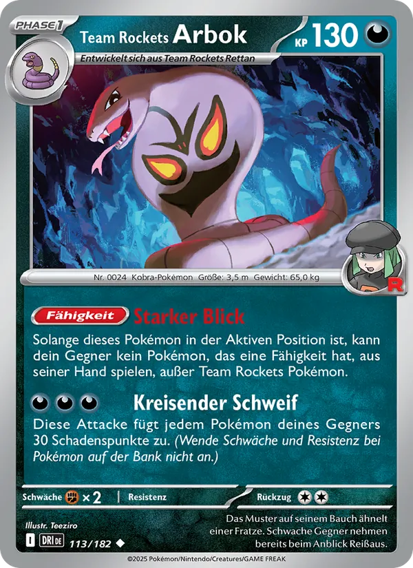 Team Rockets Arbok Ewige Rivalen 113/182