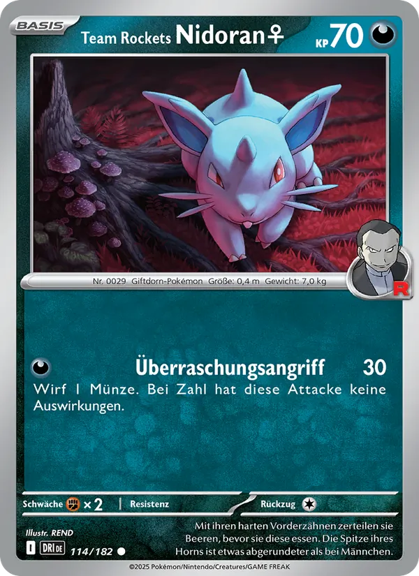 Team Rockets Nidoran♀ Ewige Rivalen 114/182