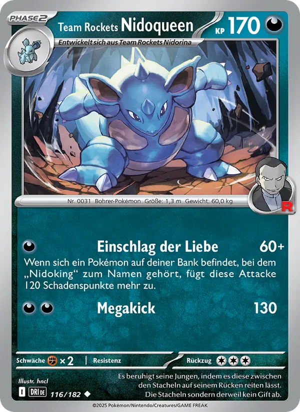 Team Rockets Nidoqueen Ewige Rivalen 116/182