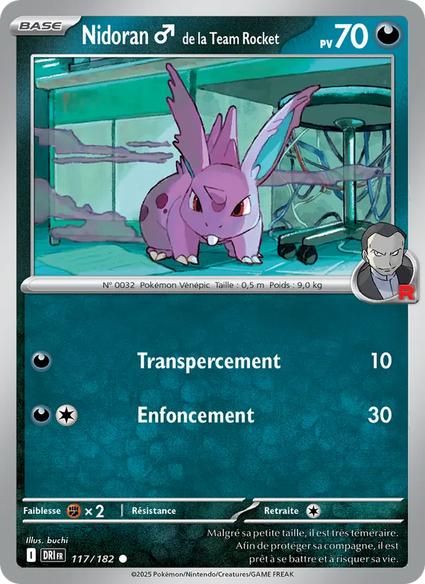 Nidoran♂ de la Team Rocket Rivalités Destinées 117/182