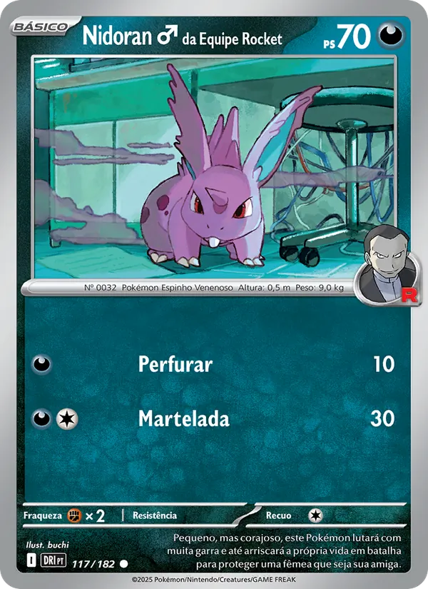 Nidoran♂ da Equipe Rocket Rivais Predestinados 117/182