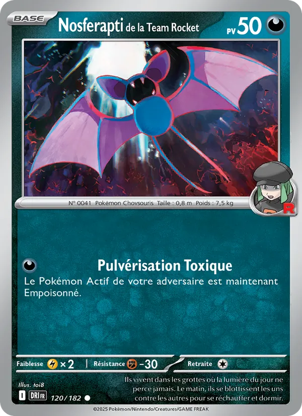 Nosferapti de la Team Rocket Rivalités Destinées 120/182